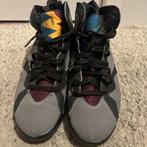 Jordan Sneakers - Gray, Black, Burgundy, Yellow